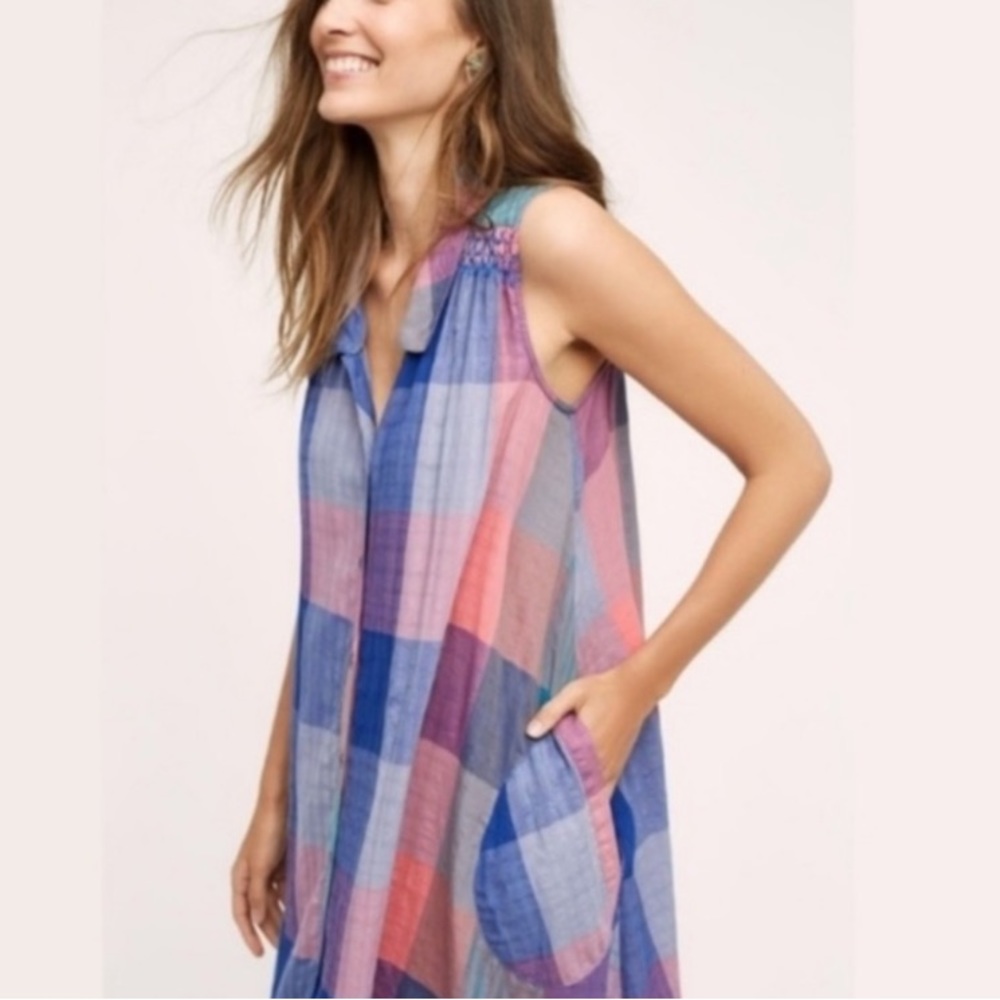 Holding horses plaid dress Anthropologie